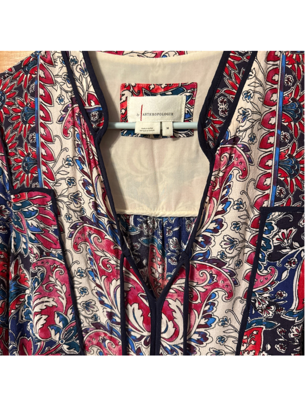 Anthropologie Spliced Tunic Long Sleeve Mini Dress - Picture 2 of 5